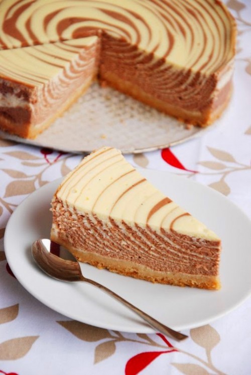 Cheesecake-marbré